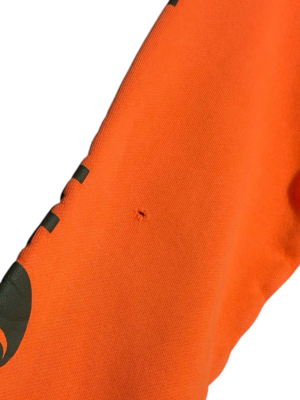 CARHARTT Kid's Orange Hoodie w/ Black Logo Sleeve Size L (14-16) -- Minor holes - Picture 8 of 12